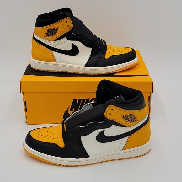 Jordan 1 Retro High OG Yellow Toe Size 13 - Picture 1 of 10